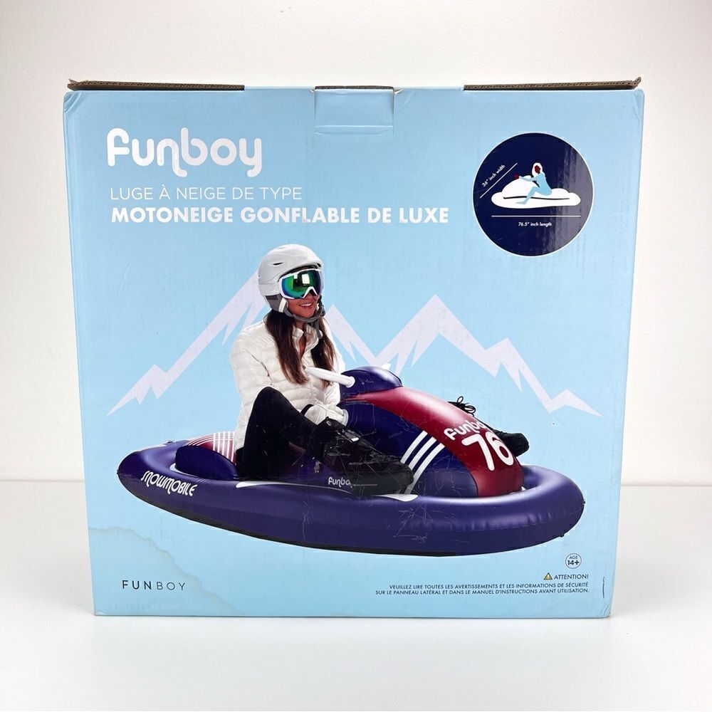 Funboy Luxury Inflatable Snowmobile Snow Sled